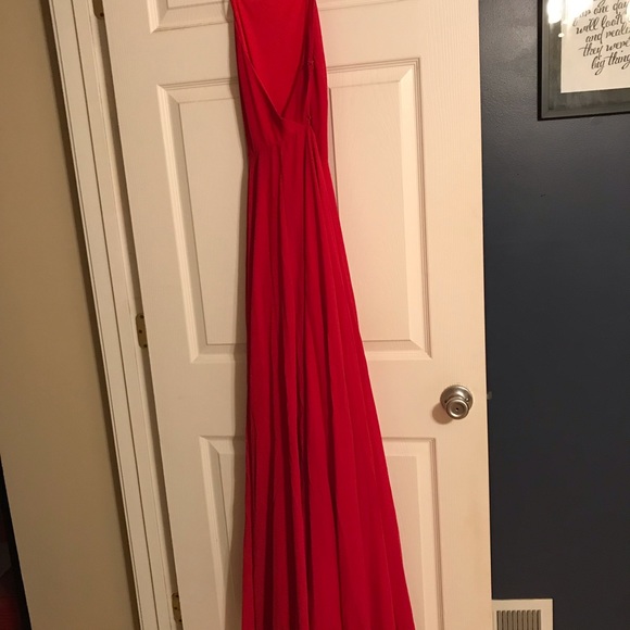 Lulus red floor length dress - Picture 4 of 4